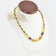 Wholesale mix amber color necklace